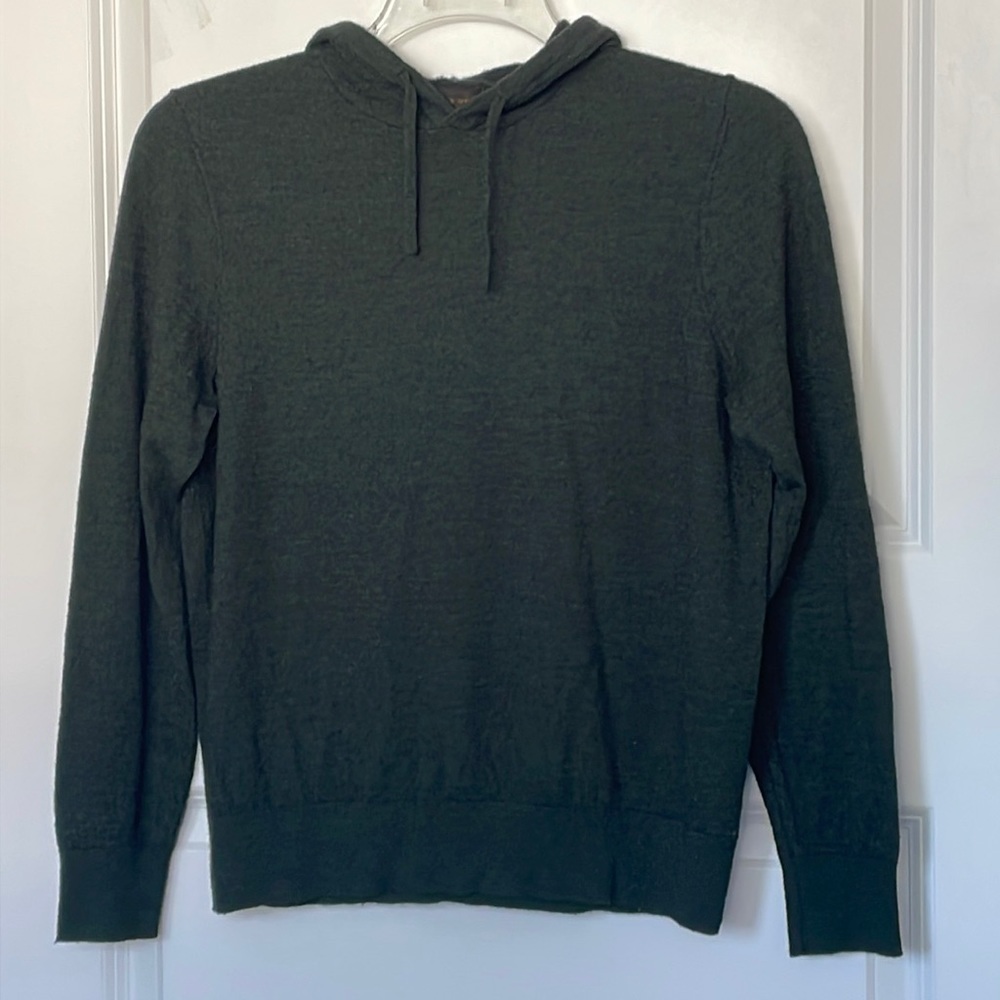 Thomas Dean Merino Blend Hoodie Sweater Medium
